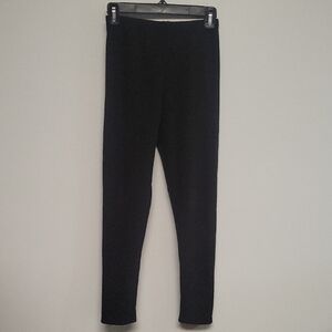 Irelia Fleece-lined Black Leggings